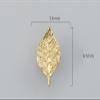 PILYON Brass Cabinet Knobs, 2-Pack, Golden Leaf, 33 x 61 mm view 3