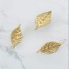 PILYON Brass Cabinet Knobs, 2-Pack, Golden Leaf, 33 x 61 mm view 4