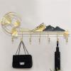 Wall-Mounted Coat Rack with Metal Hooks, 5 Hooks view 4