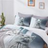 MLUNKQAIL Short-Haired Cat Bedding Set, Twin Blue, 200 x 220 cm view 3