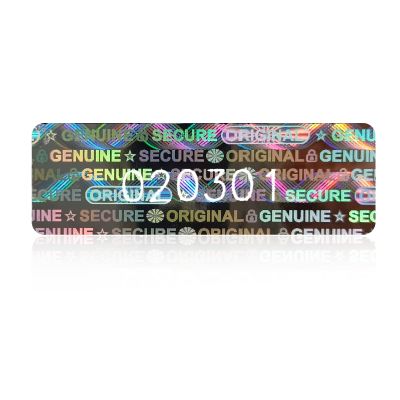 ILMBVM Hologram Tamper-Evident Labels with Unique Serial Numbers (3 x 1 cm), 1,200 pcs