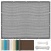 Rectangular Shade Sail 2.6 x 2.8 m, HDPE 220 g/m², Gray view 1