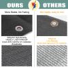 Rectangular Shade Sail 2.6 x 2.8 m, HDPE 220 g/m², Gray view 3
