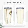 Mushroom Stainless Steel Tumbler with Lid and Straw, 590 ml view 4