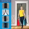 Fiberglass Magnetic Screen Door, 180 x 265 cm, Reinforced Heavy-Duty Mesh, Black view 3