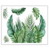 Fopytu Green Plant Leaves Toilet Seat Sticker view 4