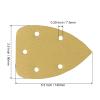 Cionyce 50-Piece Mouse Detail Sander Sandpaper, 60/80/120/240/320 Grit, 5-Hole Hook-and-Loop, 140 mm, Yellow view 4
