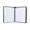 Wall-Mounted File Holder, A3 Display Folder, 10 Pockets, Black/Red view 1