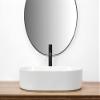Rea Nadia 60 Countertop Washbasin, White Ceramic, 610 x 385 x 120 mm view 4