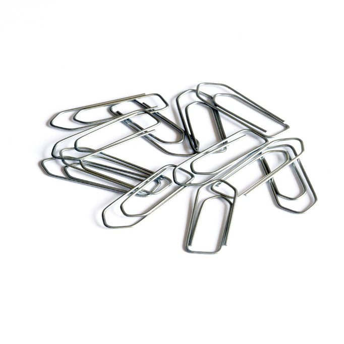 Alevar 100 Steel Paper Clips, 33 mm No. 4, Medium