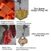 Suspended Cargo Net, Flat Nylon Heavy-Duty Net for Rigging, Moving and Lifting, 3 x 3 m, 20 cm Mesh, 3.5 t Load view 4