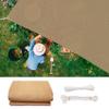 Garden Privacy Screen 1.4 x 9 m, Breathable Sun Shade Net, Khaki view 1