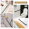 Junvstor Black Square Stair Handrail for Indoor/Outdoor Stairs, Wall-Mounted Metal Pipe Handrail, 200 kg (Size: 150 cm) view 4