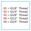 1-Piece Brass Pipe Fitting Adapter, 1/8", 1/4", 3/8", 1/2" Male-to-Female Thread (Size: 01 F x 01 M) view 2
