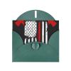 Firefighter American Flag Greeting Card view 1