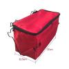 Folding Wagon Cooler with 15 L Insulated Lunch Bag for Camping, Grilling, Golf, Picnics, Frozen Foods, and Shopping view 2