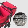 Folding Wagon Cooler with 15 L Insulated Lunch Bag for Camping, Grilling, Golf, Picnics, Frozen Foods, and Shopping view 4
