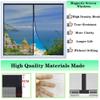 Magnetic Insect Screen for Windows, Black, 90 x 155 cm view 2