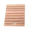 IZDOGA Natural Wood Shower Mat, Non-Slip, Easy-Clean, Dark, 40 x 60 cm view 1
