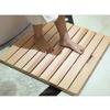 IZDOGA Natural Wood Shower Mat, Non-Slip, Easy-Clean, Dark, 40 x 60 cm view 2