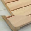 IZDOGA Natural Wood Shower Mat, Non-Slip, Easy-Clean, Dark, 40 x 60 cm view 4