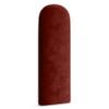 Muralo Upholstered Wall Cushion, Oval, Velour, 30 x 80 cm, Wine Red view 1