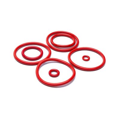 ICAMAS 10-Pack Red VMQ Silicone O-Rings, 2 mm Cross-Section, 13 mm OD, Food-Grade