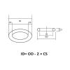 ICAMAS 10-Pack Red VMQ Silicone O-Rings, 2 mm Cross-Section, 13 mm OD, Food-Grade view 3
