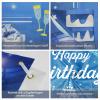 KOLIPHY Blue and White Happy Birthday Banner view 3
