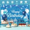 KOLIPHY Blue and White Happy Birthday Banner view 4