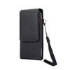 DFV mobile Leather Holster Pouch Card Holder with 360° Swivel Belt Clip for Sony Xperia ACE II SO-41B (2021) - Black view 1