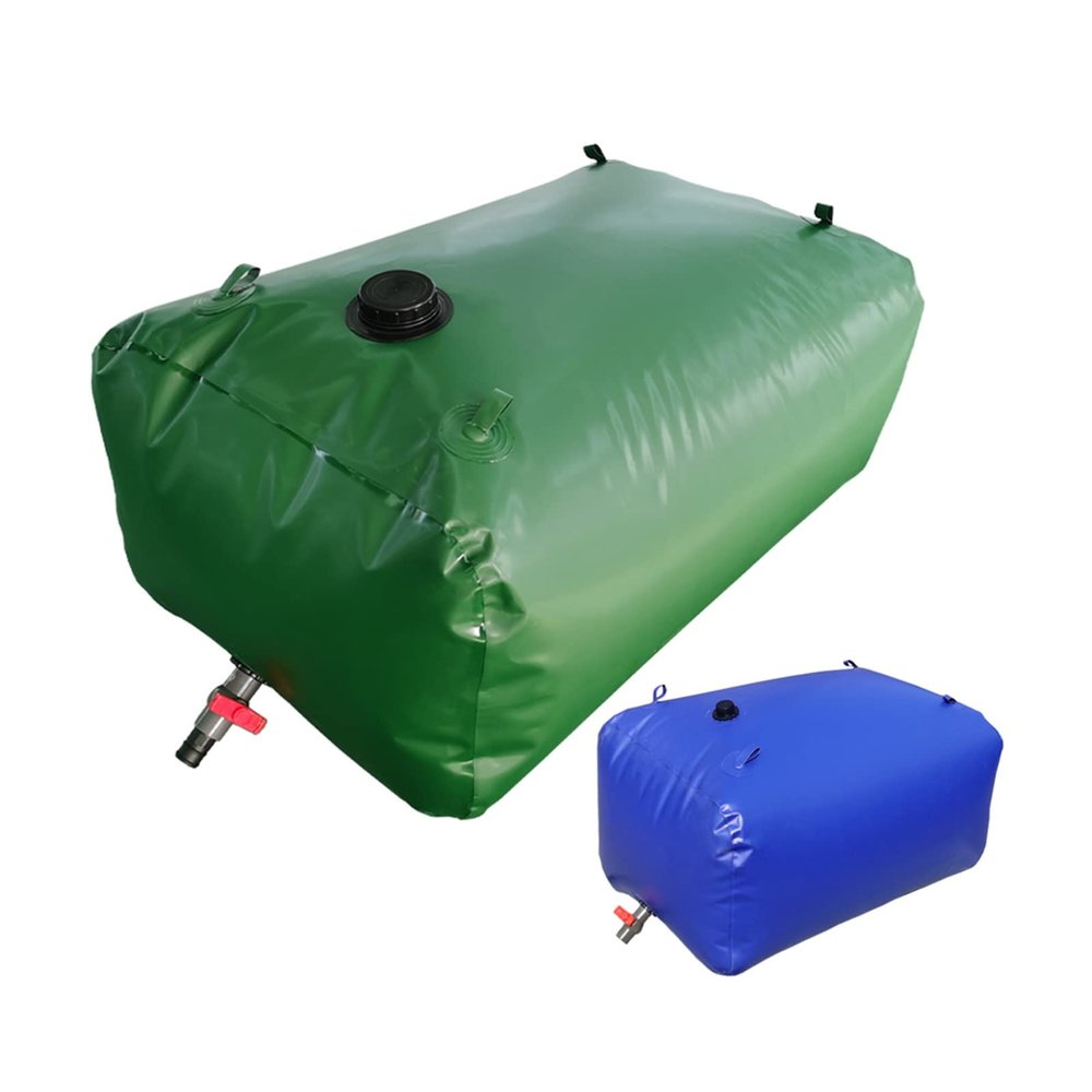 Foldable Water Tank with Faucet, 5,000 L, 2.5 × 2 × 1 m