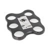 3 Cup Trays, PS, 22.4 x 24.4 x 2.4 cm, Black, for 6 Cups view 3
