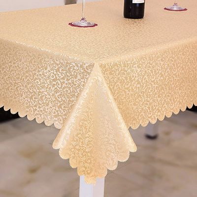 HUHJYUGE Waterproof Vinyl Tablecloth 110 x 170 cm, Wipe-Clean, Stain-Resistant, Wrinkle-Resistant