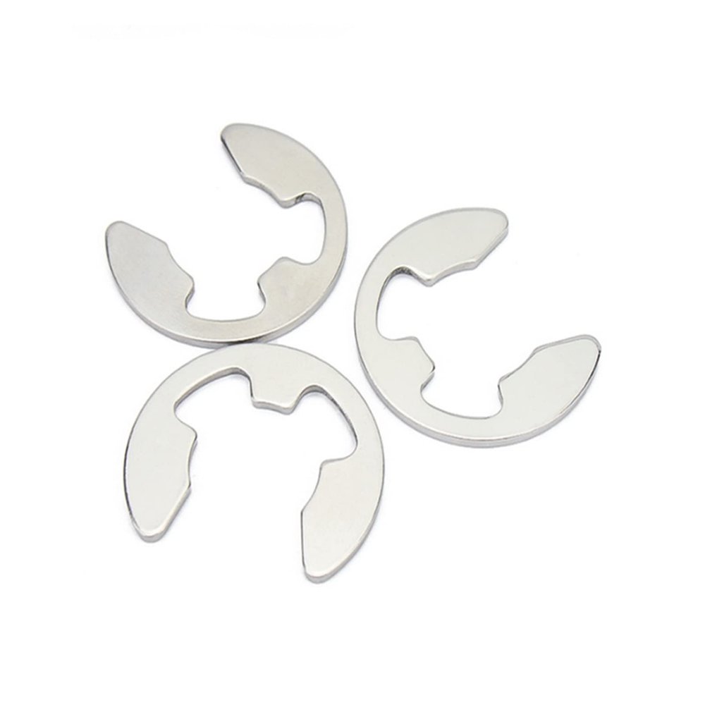 BELLAY 5–50-Piece M2 M3 M4 M5 M6 M8 M10–M24 Stainless Steel Shaft External Retaining Ring E-Clip Snap Collar Lock Circlip Washer (Color: 304 Stainless Steel, Size: M11, 10 Pieces)
