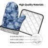 Dark Blue Marble Oven Mitt and Pot Holder Set, 2-Piece view 3