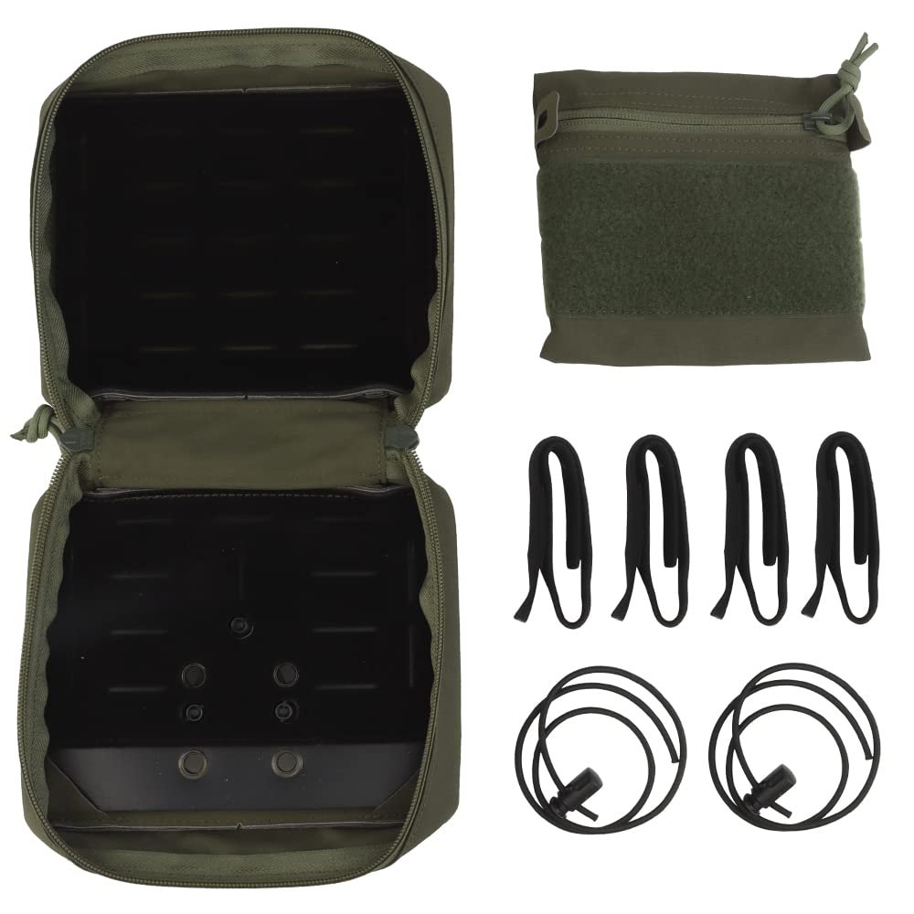 Tenoburian Tactical MOLLE Medical Pouch with Malice Clips, Compatible with MOLLE/G-Code RTI System, RG