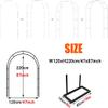 Sturdy Metal Garden Arch for Climbing Plants, Black, Multiple Sizes view 2