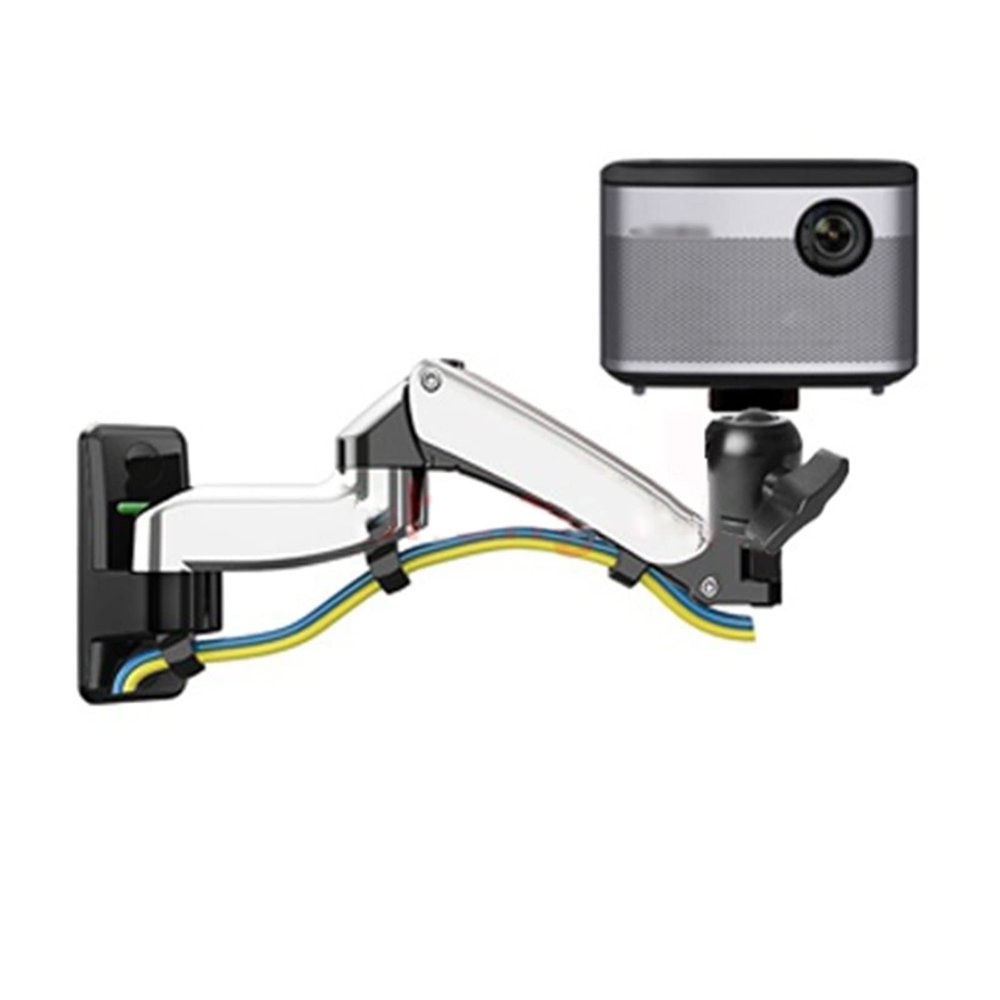 BONAD Universal Projector Wall Mount, Gas Spring, Fully Adjustable, 27 kg, Mini Projector Mount with 6 mm Screw (Color: B)