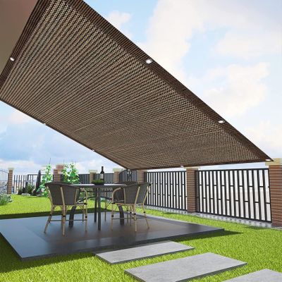 AMZYU Balcony Privacy Screen 95 x 900 cm, Brown