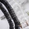 2.5 cm x 1 yd Beaded Mesh Lace Trim, Lace Ribbon, Ruffle Trim (02_) view 2