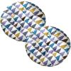 2/4/6-Piece Thick Chair Cushions, Square/Round, Cotton-Linen Seat Pads for Indoor and Outdoor Use, Color #53, 40 x 40 cm/2 pcs view 1