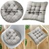 2/4/6-Piece Thick Chair Cushions, Square/Round, Cotton-Linen Seat Pads for Indoor and Outdoor Use, Color #53, 40 x 40 cm/2 pcs view 3