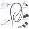 Linkbro Universal Phone Lanyard, Adjustable and Detachable, 2 Purple Rainbow + Yellow Rainbow view 4