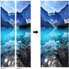 Self-Adhesive 3D Mountain Lake Door Mural, 90 x 200 cm view 3