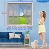 Magnetic Insect Screen for Windows, 205 x 220 cm, Gray view 4