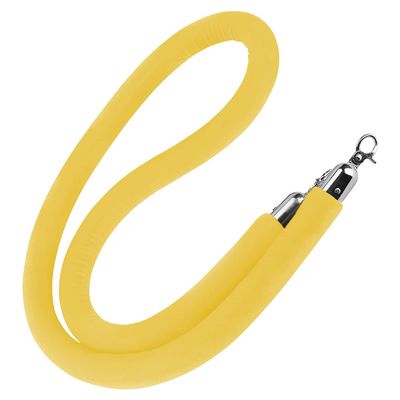 Velvet Crowd Control Rope with Metal Hooks for Stanchions