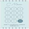 Personalized Beauty Loyalty Cards, Portrait, Cyan, 100 pcs view 2
