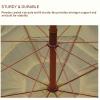 LBONG 200 cm Hawaiian Thatch Beach Umbrella with Tilt Function, No Base Included view 4