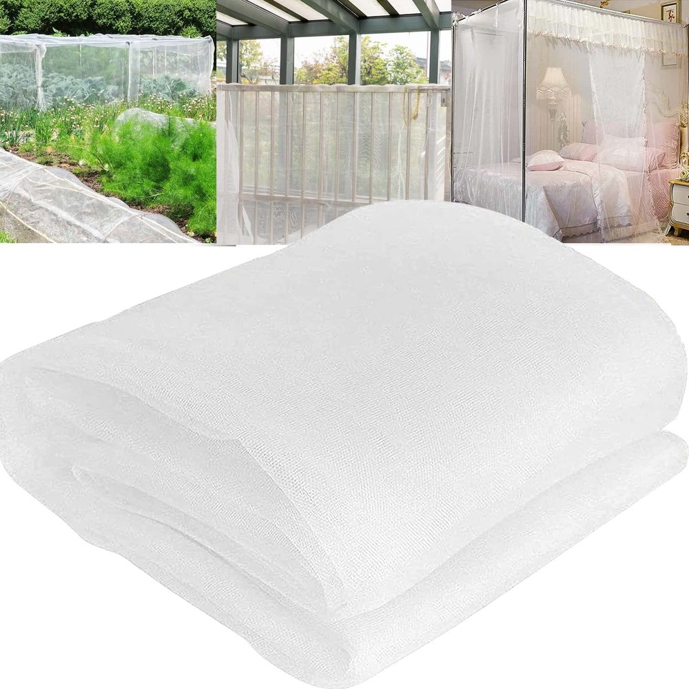 ZHJSHOU Insect Netting for Garden Plants and Vegetables, Fine Mesh, 6 x 7 m, 100 Mesh